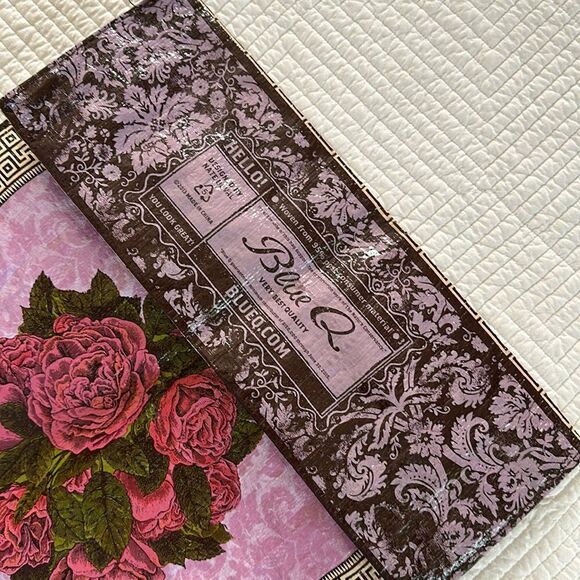 Blue Q Giant Shopper Tote Retired Discontinued Plant Head Unusual Recycled - Picture 4 of 14